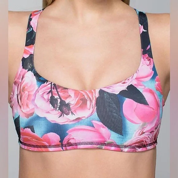 Lululemon Secret Garden Floral Free To Be Bra. XS - EUC - Picture 11 of 12